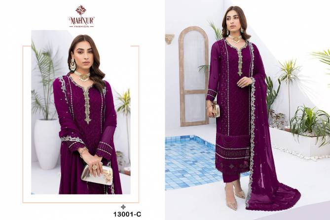 Mahnur Vol 13 Georgette Ethnic Wear Wholesale Pakistani Dress Material